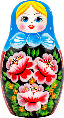 Копилка Брестская Фабрика Сувениров Матрешка с розами / mb_7057