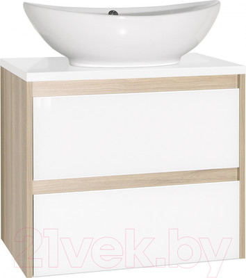 Тумба под умывальник Style Line Монако МДФ 60 (подвесная, со столешницей)