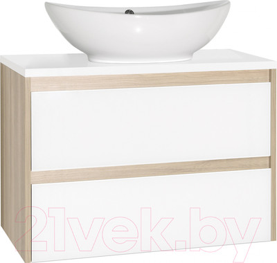 Тумба под умывальник Style Line Монако МДФ 80 (подвесная, со столешницей)