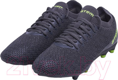 Бутсы футбольные Atemi Msr Junior SBA-003 (серый/ярко-салатовый, р-р 39)