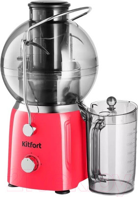 Соковыжималка электрическая Kitfort KT-1144-1 (малиновый)