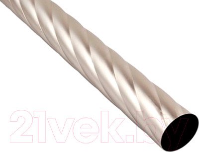 Труба для карниза Lm Decor Витая 25мм 2.4м (сатин)