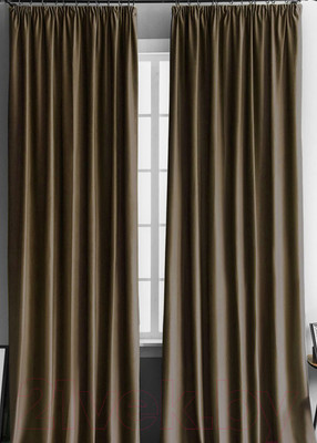Комплект штор Pasionaria Бархат 290x240 (коричневый)