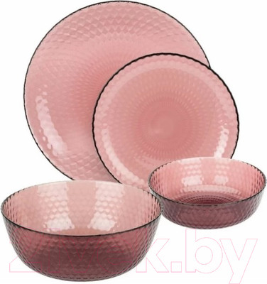 Набор столовой посуды Luminarc Идиллия Лилак O0202 (19пр)