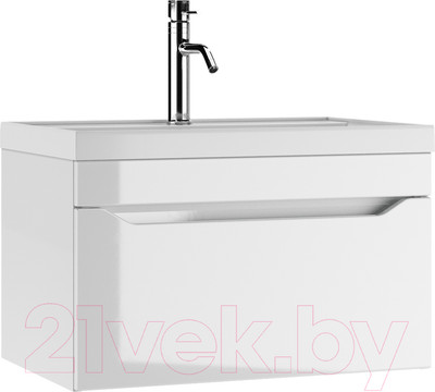 Тумба под умывальник Айсберг Bazis 70 Ева В1 DA5902T (с одним ящиком)