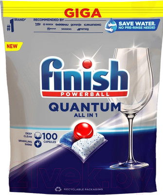 Таблетки для посудомоечных машин Finish Quantum (100шт)