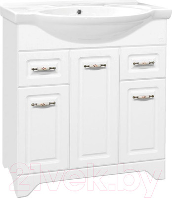 Тумба под умывальник Style Line Олеандр-2 80 2 ящика (для классической раковины)