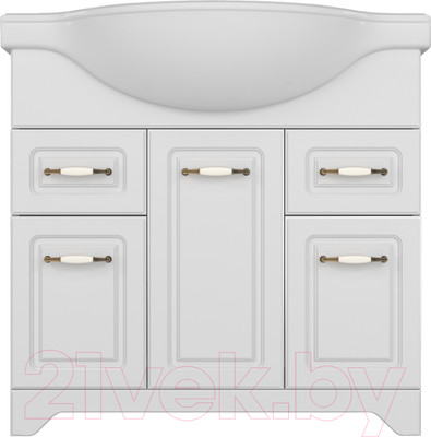 Тумба под умывальник Style Line Олеандр-2 90 2 ящика (для классической раковины)