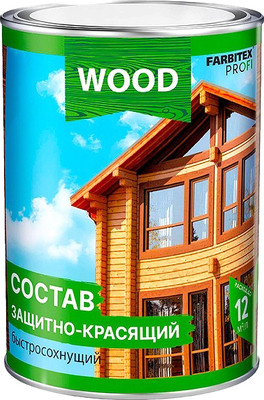 Защитно-декоративный состав Farbitex Profi Wood Быстросохнущий (750мл, каштан)