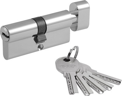 Цилиндровый механизм замка Нора-М STD AL ЛПВ-70 35/35 (хром)