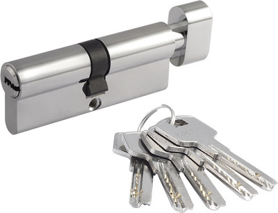 Цилиндровый механизм замка Нора-М STD AL ЛПВ-80 40/40 (хром)