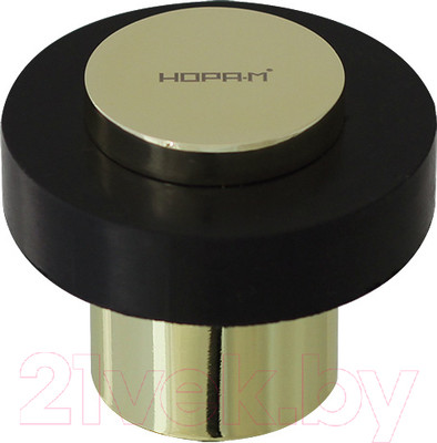 Ограничитель дверной Нора-М 120 / 16689 (золото)