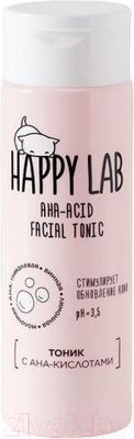 Тоник для лица Happy Lab С AHA-кислотами (200мл)