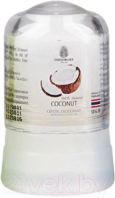 Дезодорант-кристалл Coco Blues Natural Crystal Deodorant Coconut (50г)