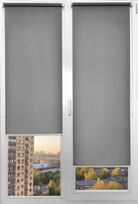 Рулонная штора АС МАРТ Шатти 72x150 (светло-серый)