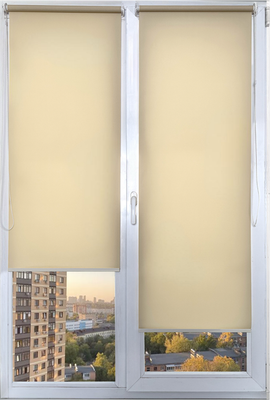 Рулонная штора АС МАРТ Шатти 48x150 (светло-бежевый)