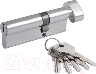Цилиндровый механизм замка Нора-М STD AL ЛПВ-90 55/35в (хром)