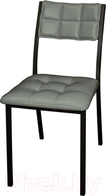 Стул Древпром Дункан ДП2-20 (черный матовый/темно-серый)