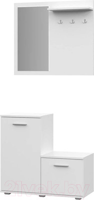 Секция в прихожую НК Мебель Fun КП-1 / 71337651 (белый)