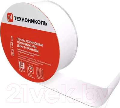 Скотч двухсторонний Технониколь Акриловый 080666 (25мx40мм)