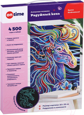 Набор алмазной вышивки On Time Радужный конь / 45105
