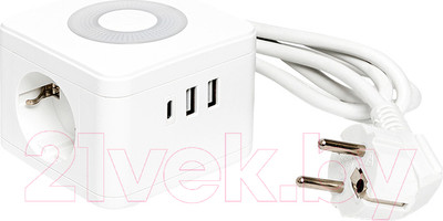 Удлинитель EKF PROxima Куб / UBA-CUB-2-TC (1.3м)