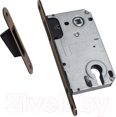 Защелка врезная с фиксацией Trodos CX8550ET под цилиндр (магнит, бронза)