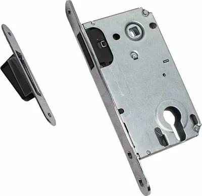 Защелка врезная Trodos CX8550ET С фиксацией под цилиндр (магнит, хром)