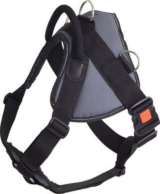 Шлея КАСКАД С грудью, блокировкой / 19002422-17 (S, серый)