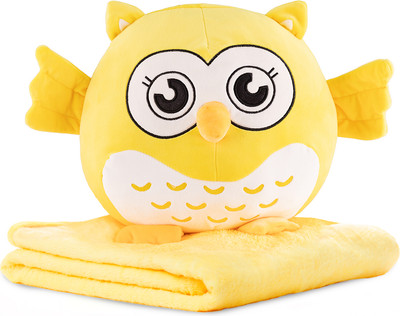 Плед-подушка Maxitoys Плед Совенок / 215220-30-Ж (желтый)