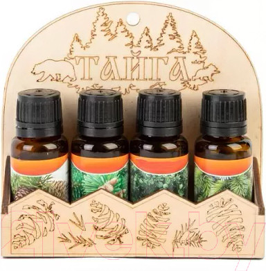 Набор эфирных масел No Brand №5 Тайга Можжевельник, Пихта, Эвкалипт, Сосна