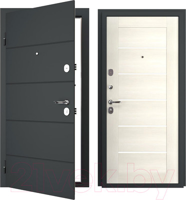 Входная дверь Guard Eva 96x205 левая (графит/бьянко)