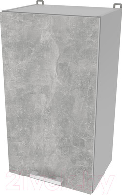 Шкаф навесной для кухни Интерлиния Компо ВШ40-720-1дв (бетон)
