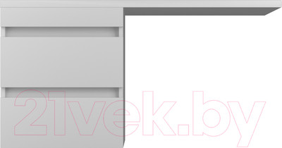 Тумба под умывальник Style Line Оптима 50 2 ящика Plus (подвесная)