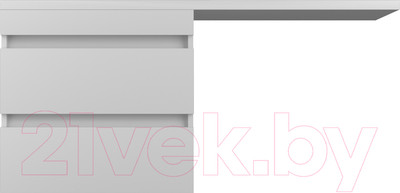 Тумба под умывальник Style Line Оптима 60 2 ящика Plus (подвесная)