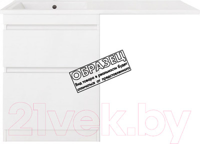 Тумба под умывальник Style Line Оптима 40 2 ящика Люкс Plus (напольная)