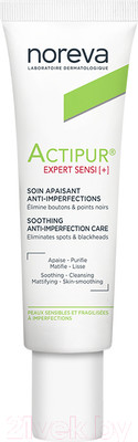 Крем для лица Noreva Гель Актипюр Эксперт Сенси+ Смягчающий для проблемной кожи (30мл)
