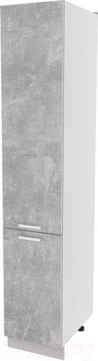 Шкаф-пенал кухонный Интерлиния Компо НШП-№2-2145 (бетон/бетон)
