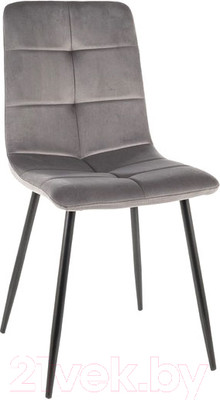 Стул Signal Ivo Velvet (Bluvel 14 серый/черный)