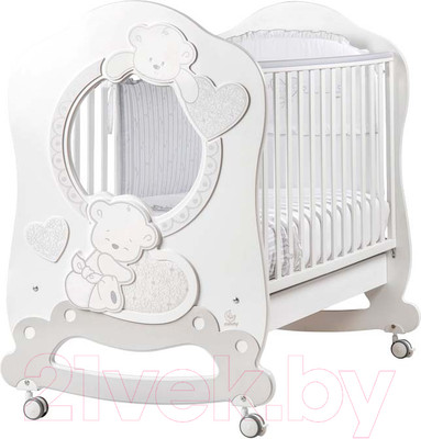 Детская кроватка Italbaby Love Oblo / 070.0850-5 (белый)
