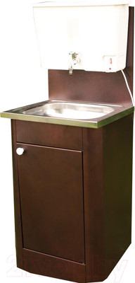 Умывальник для дачи Петромаш С водонагревателем ЭВБО-17 / slkptr07 (античная медь/мойка нержавейка)