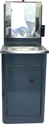 Умывальник для дачи Петромаш С водонагревателем ЭВБО- 20Н / slkptr211 (мокрый асфальт/мойка нержавейка)