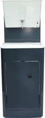 Умывальник для дачи Петромаш С водонагревателем ЭВБО-17 / slkptr061 (мокрый асфальт/мойка пластик)