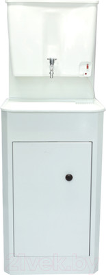 Умывальник для дачи Петромаш С водонагревателем ЭВБО-22 / slkptr092 (белый/мойка пластик)