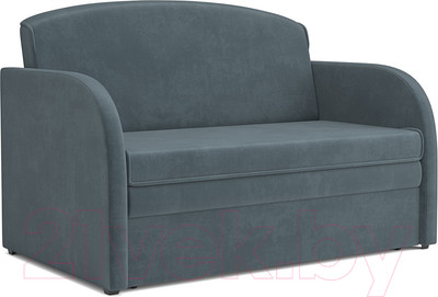 Диван Mebel-Ars Малютка (велюр серо-синий HB-178 26)