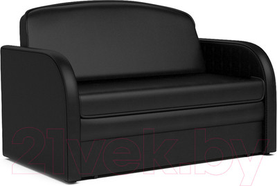 Диван Mebel-Ars Малютка (черный кожзам)