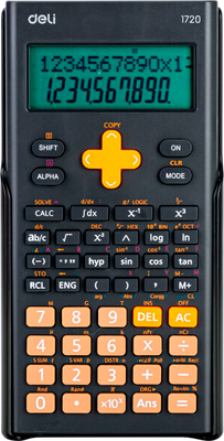 Калькулятор Deli E1720 (черный)