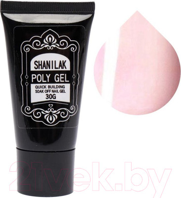 Моделирующий гель для ногтей Shanilak 021 Розовый беж (30г)