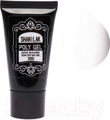 Моделирующий гель для ногтей Shanilak 022 Жемчужно-белый (30г)