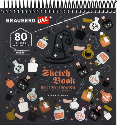 Скетчбук Brauberg Art Magic / 115067 (80л)